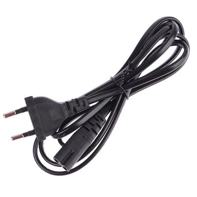 2-pinový predlžovací kábel US/EU na C7/C8, napájací kábel pre LED svetlo, americko-európsky napájací kábel pre notebook s osmičkou, 1,5 m a 1 m.