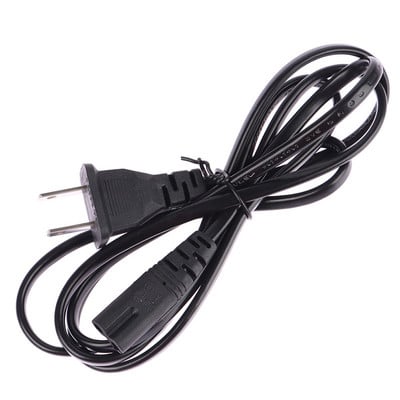 2-pinový predlžovací kábel US/EU na C7/C8, napájací kábel pre LED svetlo, americko-európsky napájací kábel pre notebook s osmičkou, 1,5 m a 1 m.