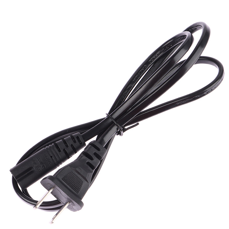 2-pinový predlžovací kábel US/EU na C7/C8, napájací kábel pre LED svetlo, americko-európsky napájací kábel pre notebook s osmičkou, 1,5 m a 1 m.