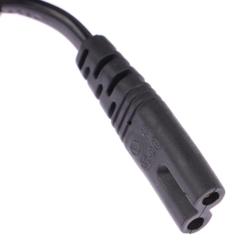 2-pinový predlžovací kábel US/EU na C7/C8, napájací kábel pre LED svetlo, americko-európsky napájací kábel pre notebook s osmičkou, 1,5 m a 1 m.