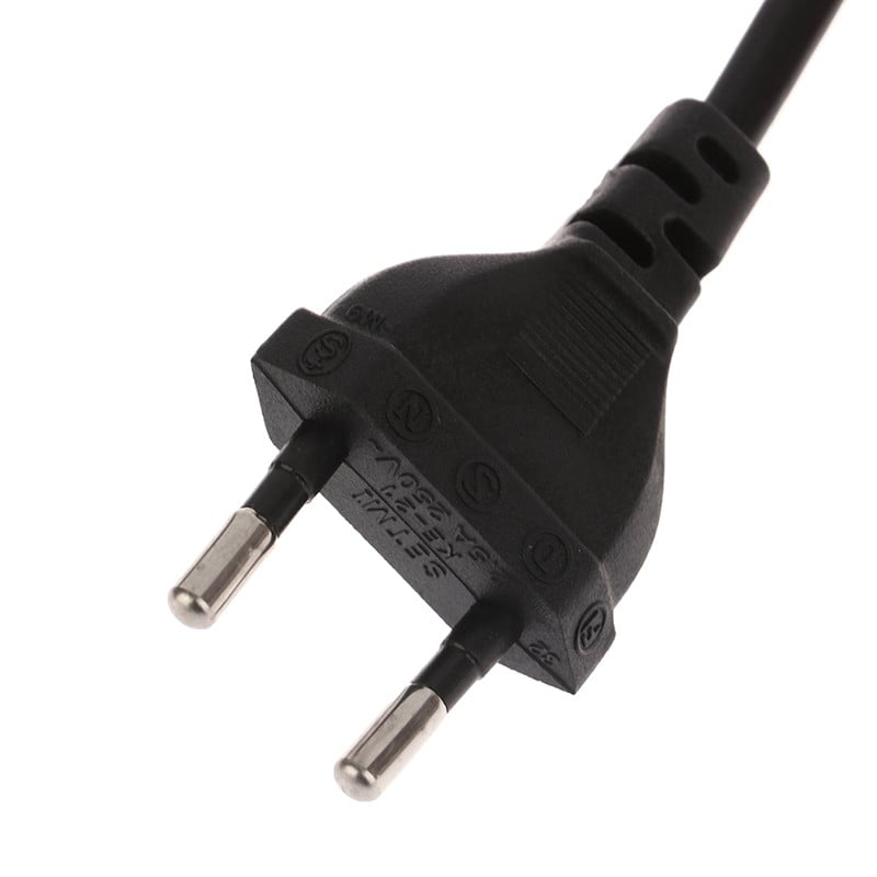 Biely čierny 2-pinový odizolovaný predlžovací kábel pre USA a EÚ, napájací kábel SR, európsky americký napájací kábel AC pre LED osvetlenie