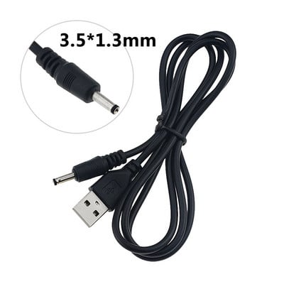 1 ks napájací kábel USB na DC 5V s valcovým konektorom 5,5*2,1 mm 5,5x2,1 mm, napájací adaptér DC, napájací kábel 3,5*1,3 mm 1 m