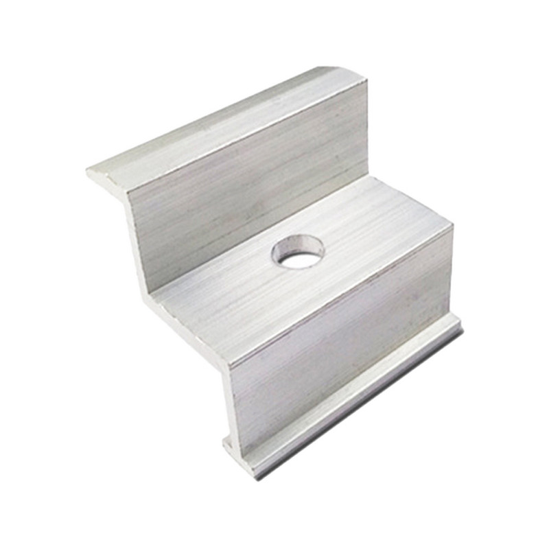 4/10 gab Saules alumīnija gala skava 35/40 mm saules paneļa modulim Saules PV fotoelementu montāžas kronšteins saules paneļa piederumiem