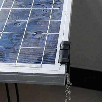 10Pcs 30/35/40/45mm Рамка за покривен слънчев панел Отстраняване на кал Почистващ щипка Анти-стареене Щипки за отклоняване на водата Външен аксесоар