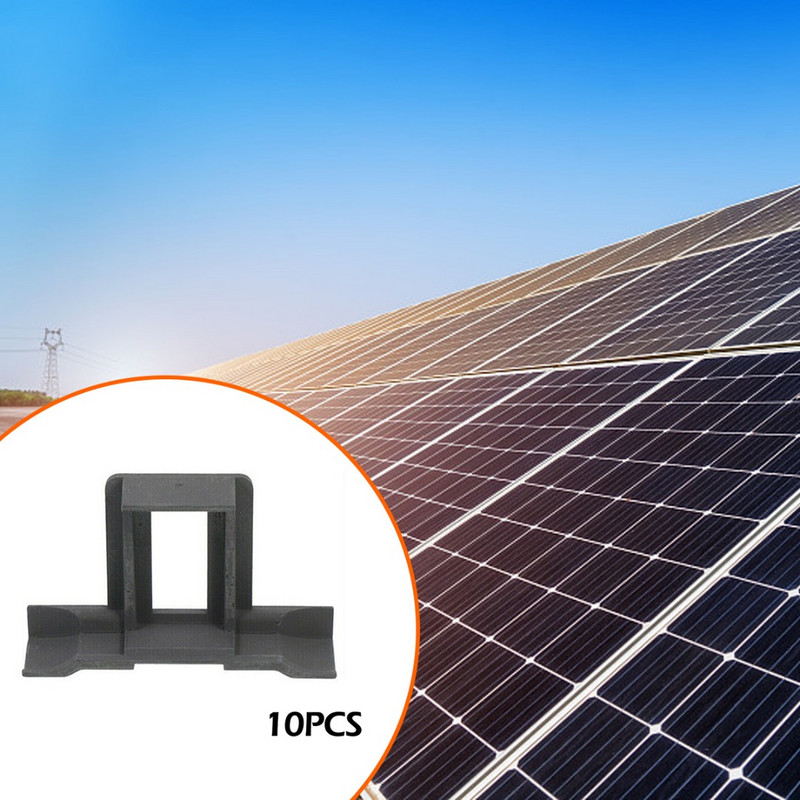 10gab 30/35/40/45mm jumta saules paneļa rāmja dubļu noņemšanas tīrīšanas klipsis pret novecošanos ūdens novirzīšanas klipsi āra aksesuārs