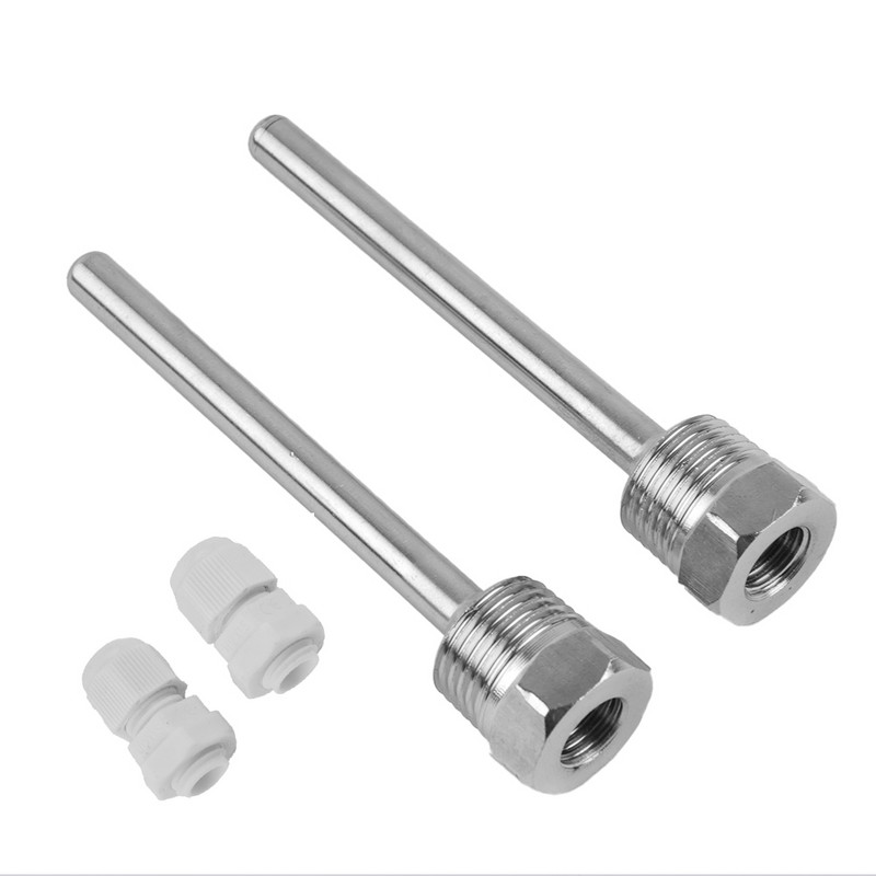 2 tk Temperatuuriandur roostevabast terasest Vastupidav kvaliteetne koduparandus kuum müük PN40 päikeseenergia tarvikud