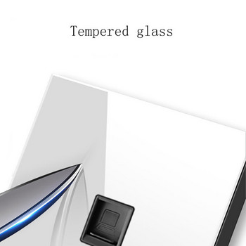 146 Τύπος γαλλικού διακόπτη Socket Crystal Tempered Pure Glass Panel 13a Double Eu Standard Wall Power Socket Grounded white