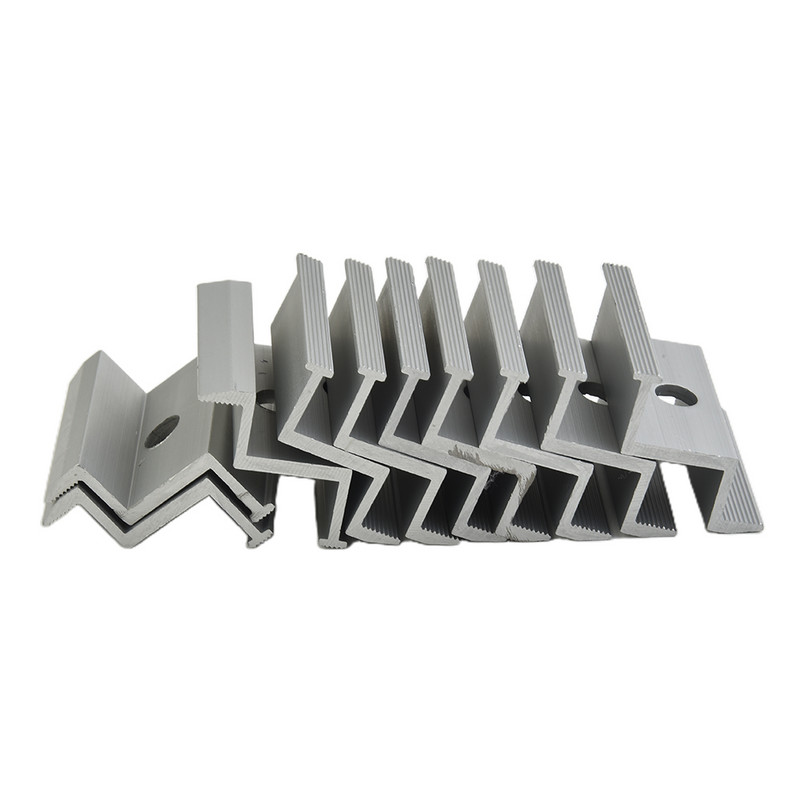 Skavu sānu skavu paneļi Sudraba PV Saules 10gab/komplekts 30mm 35mm 40mm Montāžas alumīnija profili Montāžas sliede Piekļuve