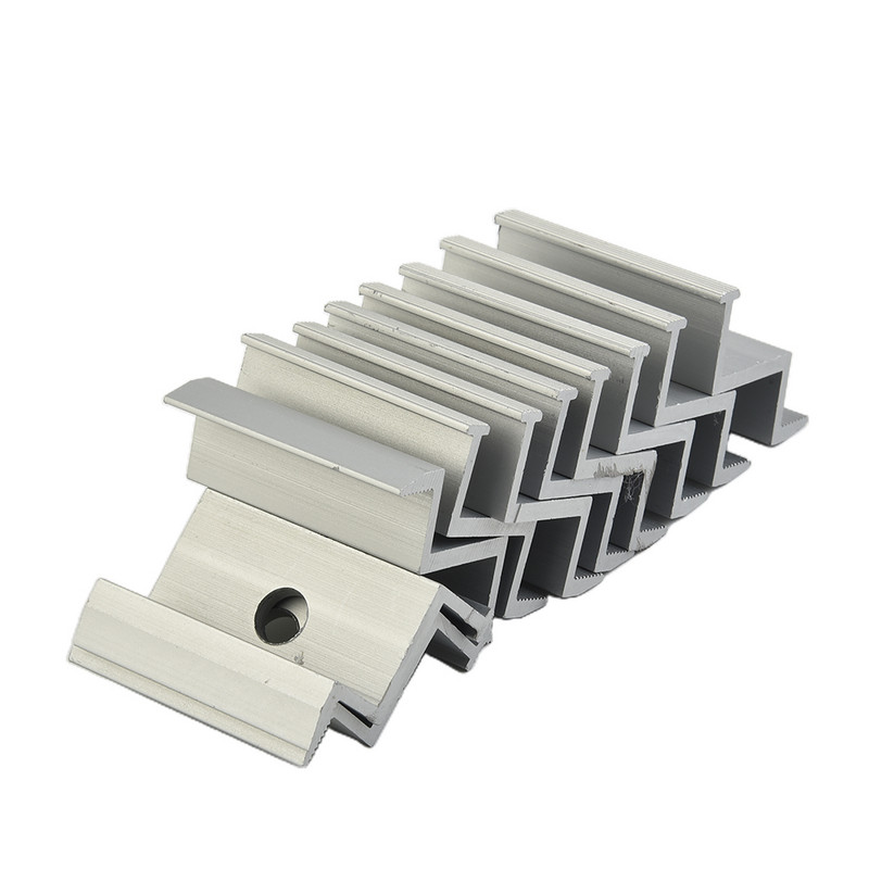 Skavu sānu skavu paneļi Sudraba PV Saules 10gab/komplekts 30mm 35mm 40mm Montāžas alumīnija profili Montāžas sliede Piekļuve