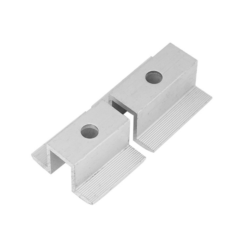 10 gabalu alumīnija sakausējuma saules paneļu montāžas kronšteini vidējā skava Saules vidējā skava rāmju paneļiem 40 mm/50 mm/60 mm