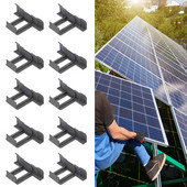 10 tk fotogalvaanilised paneelid 30/35/40 mm paksusega vee äravooluklambrid päikesepaneeli raam eemaldab automaatselt seisva vee tolmu osad