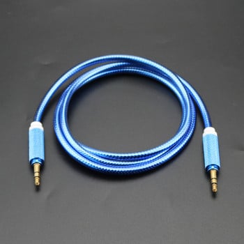 3,5 мм аудио кабел Линия на високоговорител Aux кабел за Samsung s8 За Xiaomi redmi Слушалки за кола Стерео аудио свързващ кабел Щепсел