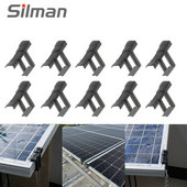 10 ks 30/40/35 mm spony na odvodnenie solárnych panelov, spony na odvádzanie vody z fotovoltaických panelov, automatické odstránenie stojatej vody a prachu