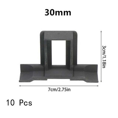 10 ks 30/40/35 mm spony na odvodnenie solárnych panelov, spony na odvádzanie vody z fotovoltaických panelov, automatické odstránenie stojatej vody a prachu