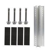 Hliníková zliatina Mini krátka koľajnica na strechu Solárny panel Montážny držiak Fotovoltaická podpora Solárny systém Drop Shipping