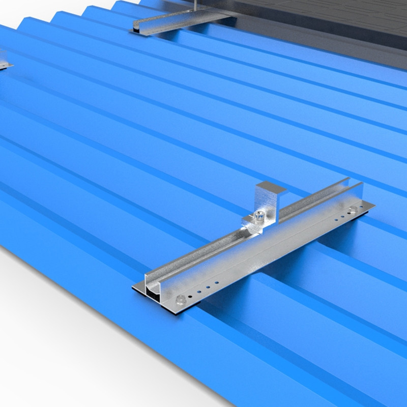 Hliníková zliatina Mini krátka koľajnica na strechu Solárny panel Montážny držiak Fotovoltaická podpora Solárny systém Drop Shipping