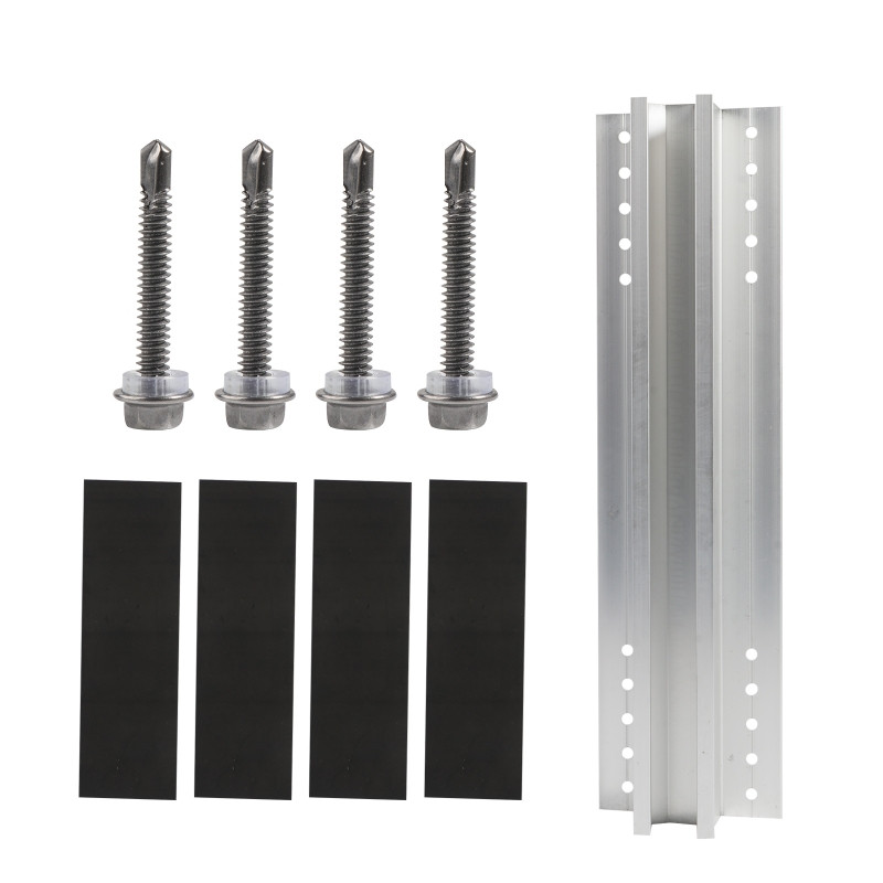 Hliníková zliatina Mini krátka koľajnica na strechu Solárny panel Montážny držiak Fotovoltaická podpora Solárny systém Drop Shipping