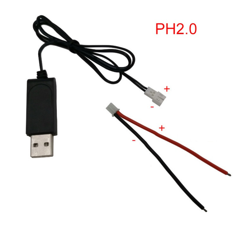 3,7 V aku USB laadija 500 mA SM JST 2P Losi MX2.0 3.5 1.25 PH2.0 XH2.54 RC helikopteri Quadcopteri auto varuosad
