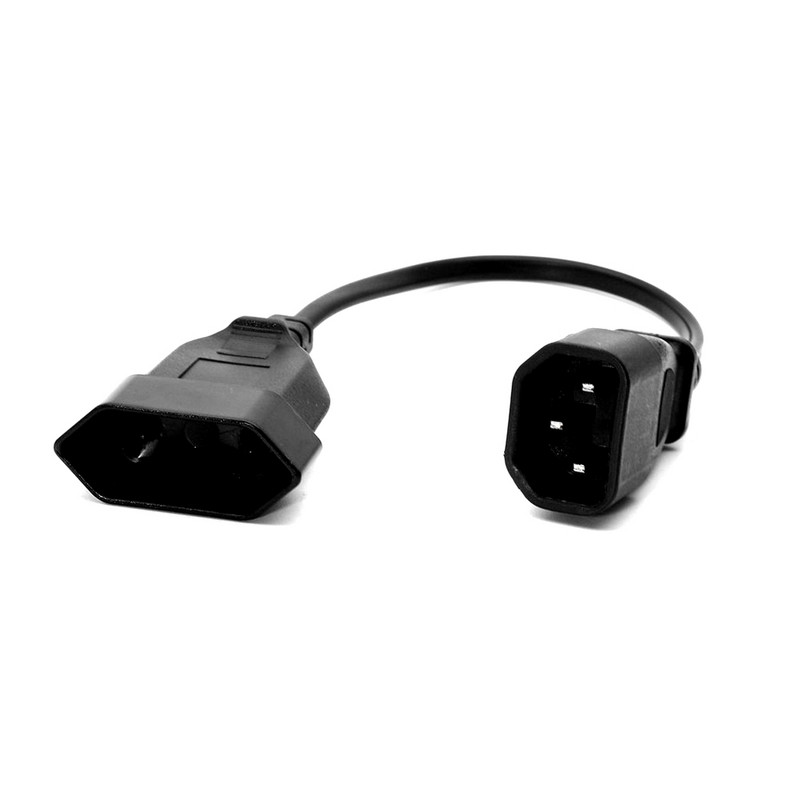 EU tápadapter kábel , IEC 320 C14 dugó az európai CEE 7/16 2 tűs csatlakozó aljzatú tápkábel UPS PDU 30CM*1 C14-CEE716R-30/075