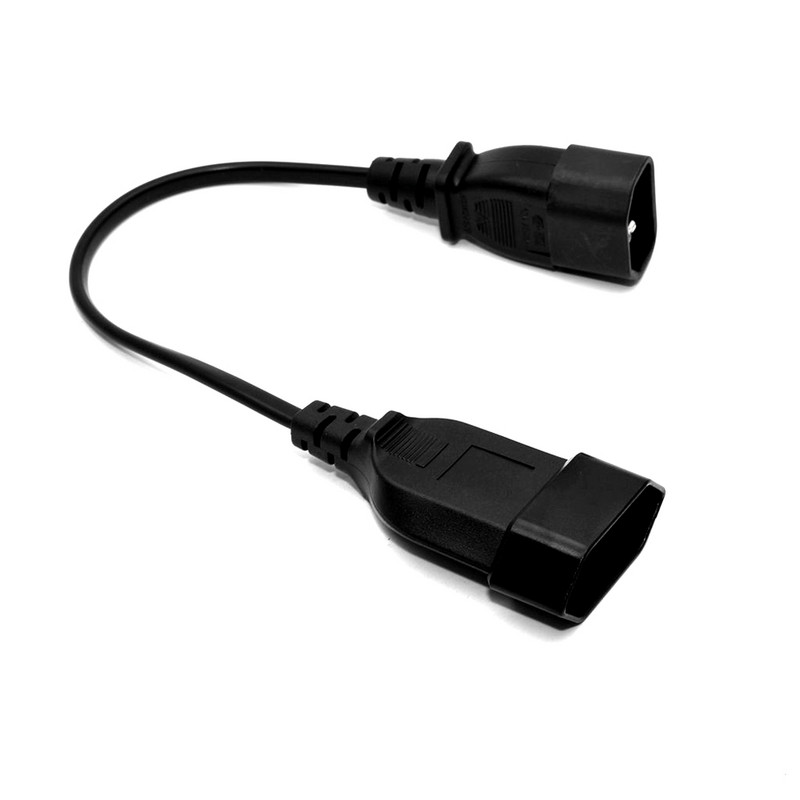 EU tápadapter kábel , IEC 320 C14 dugó az európai CEE 7/16 2 tűs csatlakozó aljzatú tápkábel UPS PDU 30CM*1 C14-CEE716R-30/075