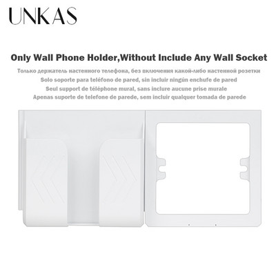 UNKAS EU műanyag panel C típusú USB port Szürke Spanyolország Fali konnektor tartó Oroszország Földelve Gyorstöltővel Telefon PC Flame