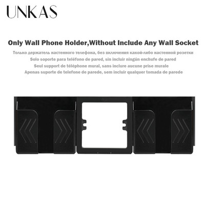 UNKAS EU műanyag panel C típusú USB port Szürke Spanyolország Fali konnektor tartó Oroszország Földelve Gyorstöltővel Telefon PC Flame