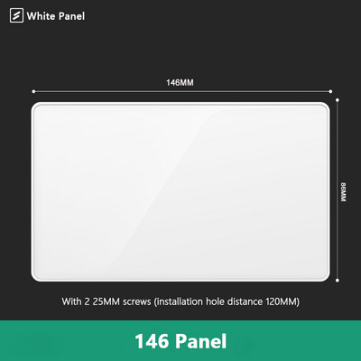 Avoir USB nástenná zásuvka EÚ štandardné elektrické zásuvky biela veľká plastová panelová multifunkčná zásuvka s vypínačom AC110-250V