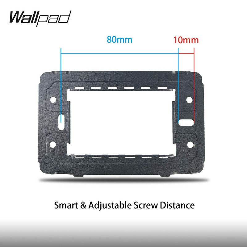 118*72mm-es üveg CAT 6 adataljzatos tapéta L3 fekete kristálypanel RJ45 internetes számítógép fali csatlakozó