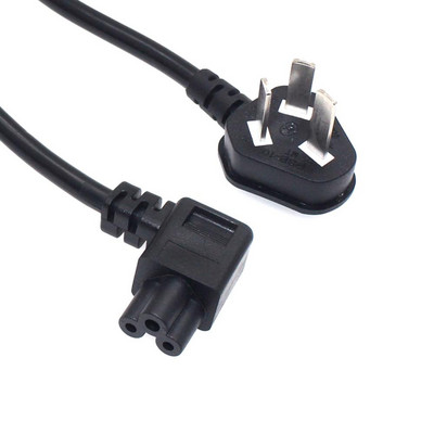 Angle C5 Ķīnas 3 kontaktu strāvas adaptera vads TV printerim Austrālija 10A līdz IEC 320 C5 barošanas kabelis 30cm