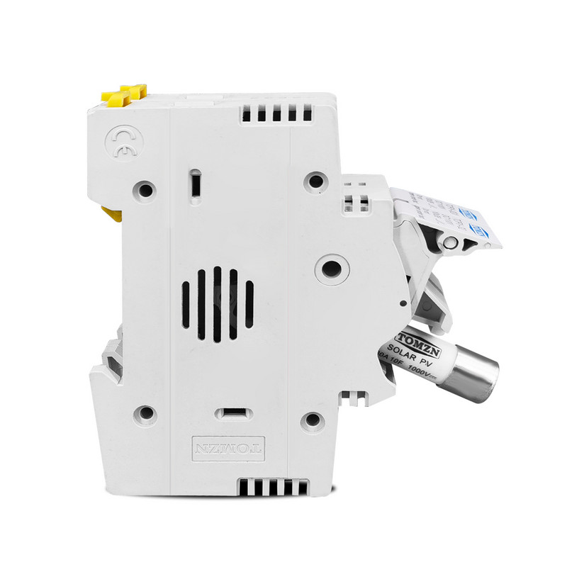 2P паралелен държач за предпазител за постоянен ток 10*38 мм високоволтова слънчева фотоволтаична фотоволтаична фотоволтаична камера 1100 V TOMZN TOPV-30 Основен протектор за защита на фотоволтаичната система gpV