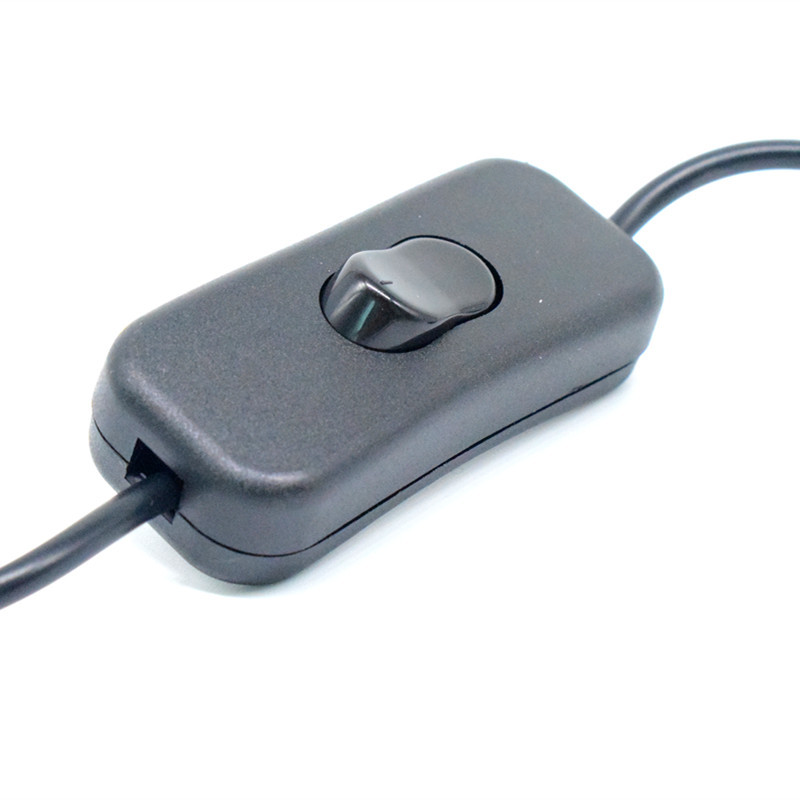 2.0 USB alalisvoolu toitejuhe sisse/välja lülitiga isane ja emane pikenduskaabel kaamera sõidusalvestile, väikese LED-laualambi ventilaatoriga