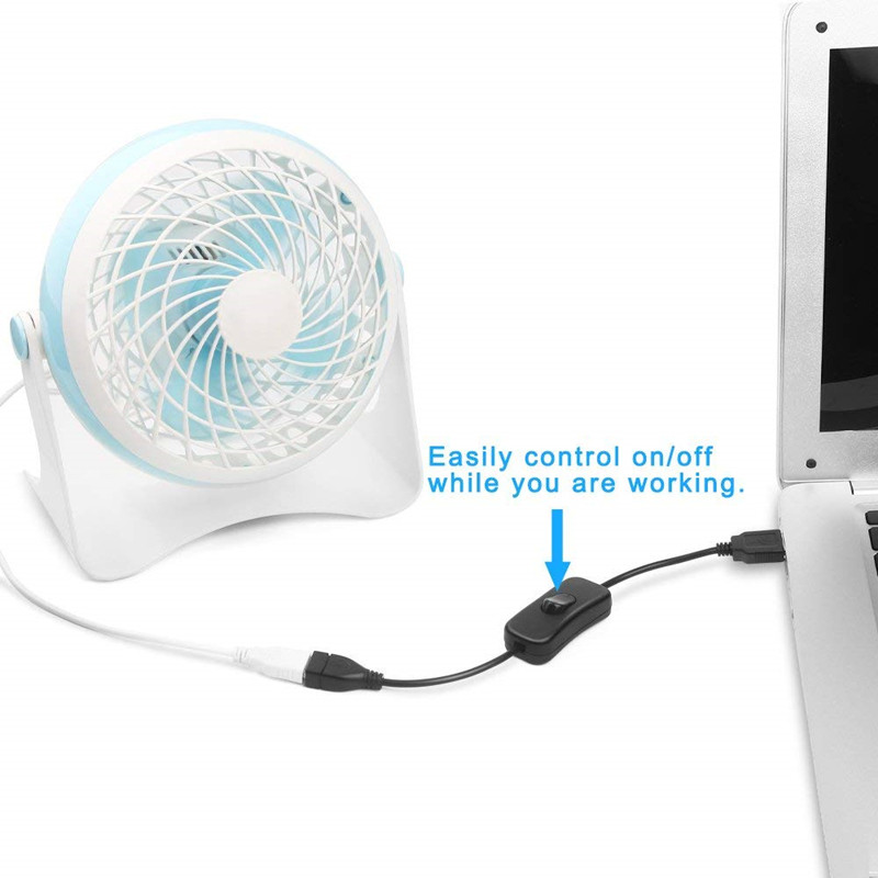 2.0 USB alalisvoolu toitejuhe sisse/välja lülitiga isane ja emane pikenduskaabel kaamera sõidusalvestile, väikese LED-laualambi ventilaatoriga
