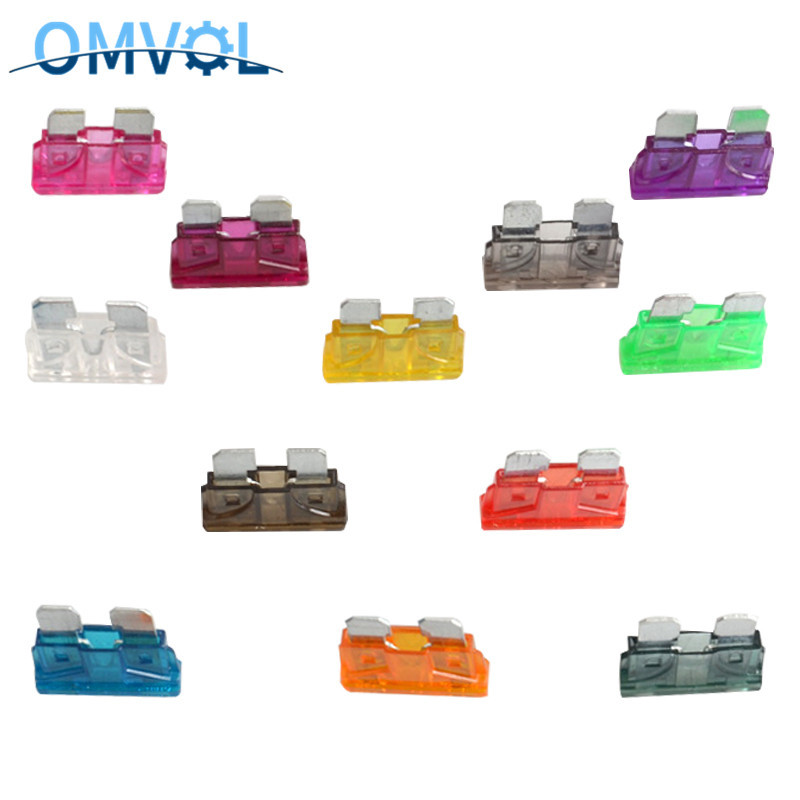 10 Vnt. CINKO ašmenų automatinis saugiklis ATC saugiklis, automobilių mini vidutinės mentės saugiklis 1A 2A 3A 5A 7,5A 10A 15A 20A 25A 30A 35A 40A 45A 50A