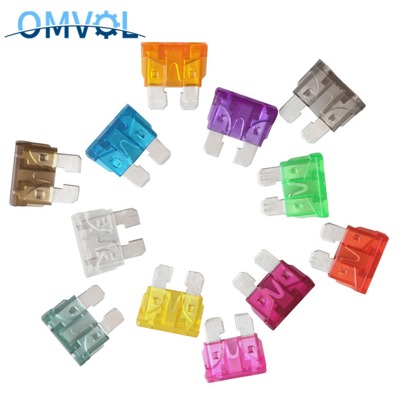 10 Vnt. CINKO ašmenų automatinis saugiklis ATC saugiklis, automobilių mini vidutinės mentės saugiklis 1A 2A 3A 5A 7,5A 10A 15A 20A 25A 30A 35A 40A 45A 50A