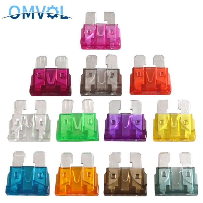 10 Vnt. CINKO ašmenų automatinis saugiklis ATC saugiklis, automobilių mini vidutinės mentės saugiklis 1A 2A 3A 5A 7,5A 10A 15A 20A 25A 30A 35A 40A 45A 50A