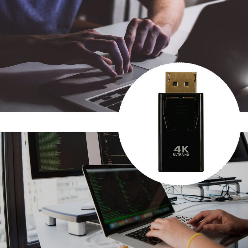 4K DP į HDMI suderinamas 1080P adapteris DisplayPort į HDMI suderinamas ekrano prievadas Konverteris Kabelis Adapteris Vaizdo garso jungtis