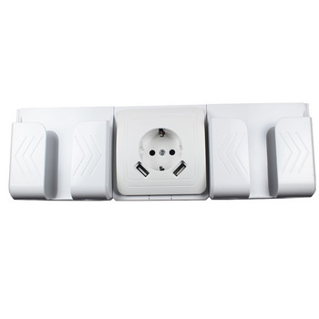 Φορτιστής USB Wall Socket Δωρεάν αποστολή Διπλή θύρα USB 5V 2A πρίζα usb υψηλής ποιότητας λευκό χρώμα LB-04