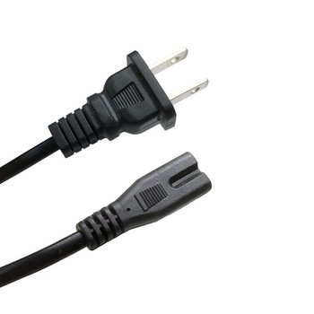 2-Pong Pin AC EU / US кабел Захранващ кабел Конзолен кабел C7 Кабелна фигура Висококачествен проводник Захранващ кабел за настолен лаптоп