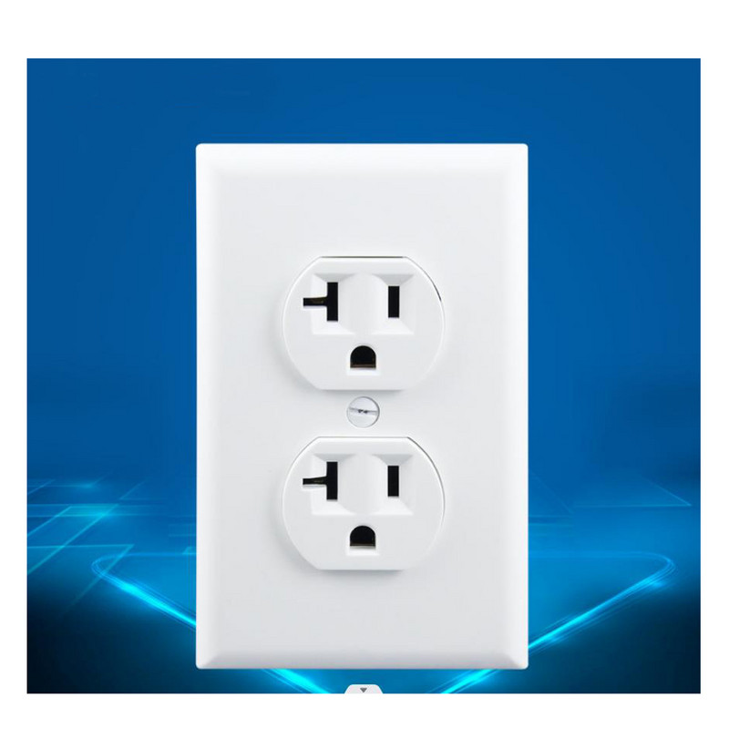 JAV lizdas sieninis laikiklis 15A sieninis elektros lizdas 3 skylių US 5-15R dvigubas sieninis maitinimo lizdas Kanada Japonija US Socket Wallpad