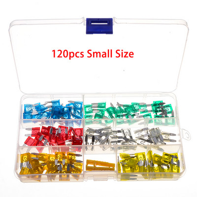 50/80/180db 5/10/15/20/30A autós autó kis és közepes pengéjű biztosíték motorkerékpár csónak teherautó gépkocsi penge biztosíték választék készlet