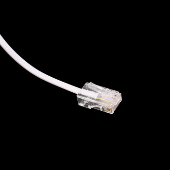 RJ11 6P4C към RJ45 8P4C модулен телефонен интернет удължителен кабел 3 метра