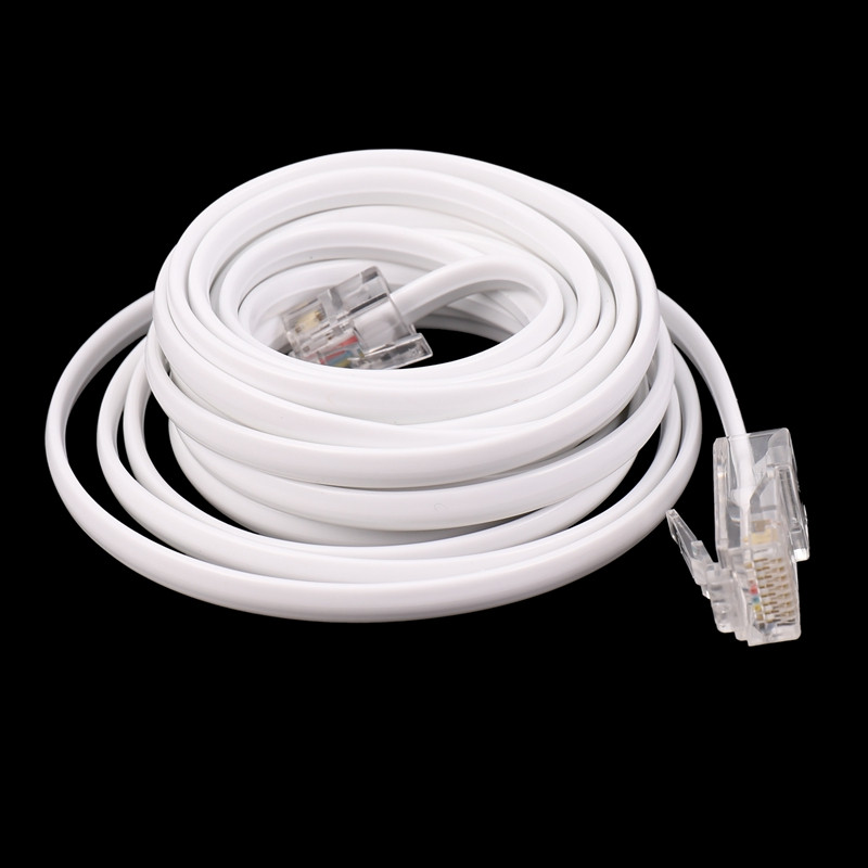 RJ11 6P4C – RJ45 8P4C moduláris telefon internet hosszabbító kábel 3 méter