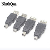 NinthQua 2 ks 5pin Mini USB Micro USB adaptér samec-samica prevodník USB zariadenia inteligentný USB USB 2.0 adaptér