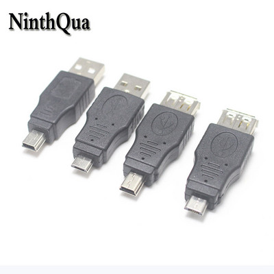 NinthQua 2 vnt 5 kontaktų mini USB mikro USB adapteris, vyr.-moteris. Keitiklis USB programėlės intelektualūs USB USB 2.0 adapteris