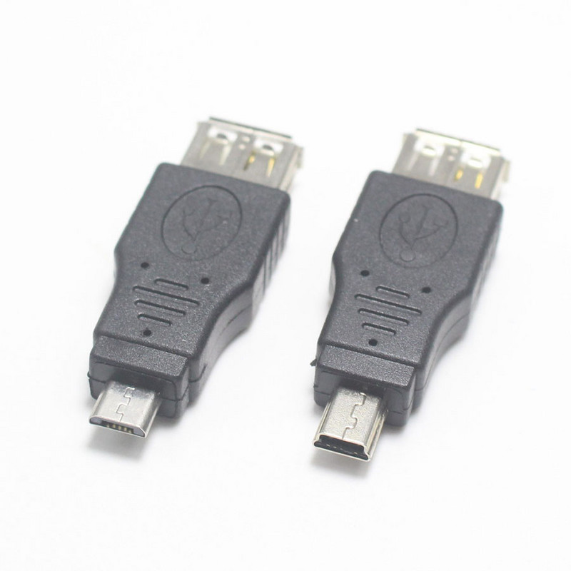 NinthQua 2 ks 5pin Mini USB Micro USB adaptér samec-samica prevodník USB zariadenia inteligentný USB USB 2.0 adaptér