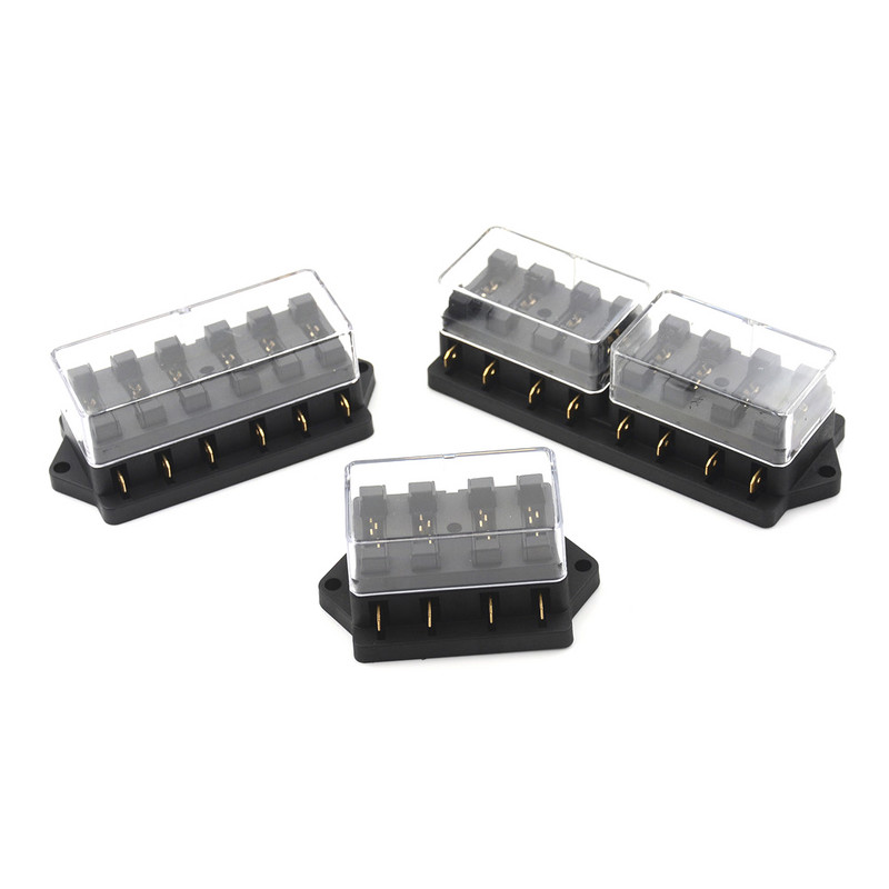 Autós jármű áramköri autóipari penge autós biztosítéktartozék 4/6/8 utas autós áramköri biztosítékdoboz Változatos síklemezes biztosítékdoboz