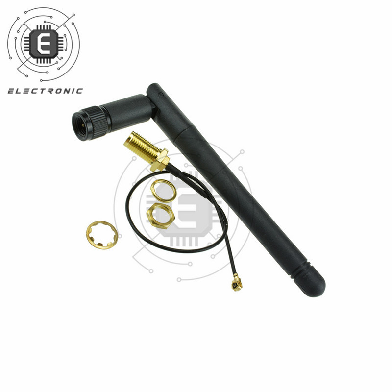 2.4G bezdrôtová anténa so ziskom pre modul NRF24L01 PA CC2500, 20cm adaptérový kábel IPX pre Arduino