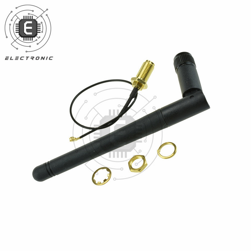 2.4G bezdrôtová anténa so ziskom pre modul NRF24L01 PA CC2500, 20cm adaptérový kábel IPX pre Arduino