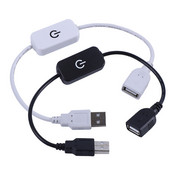 Predlžovací USB napájací kábel samec-samica, dotykový stmievač, prepínací LED spínač, 30CM linková elektronika, prevodník dátumu