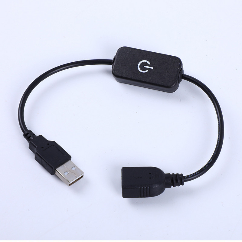 Predlžovací USB napájací kábel samec-samica, dotykový stmievač, prepínací LED spínač, 30CM linková elektronika, prevodník dátumu